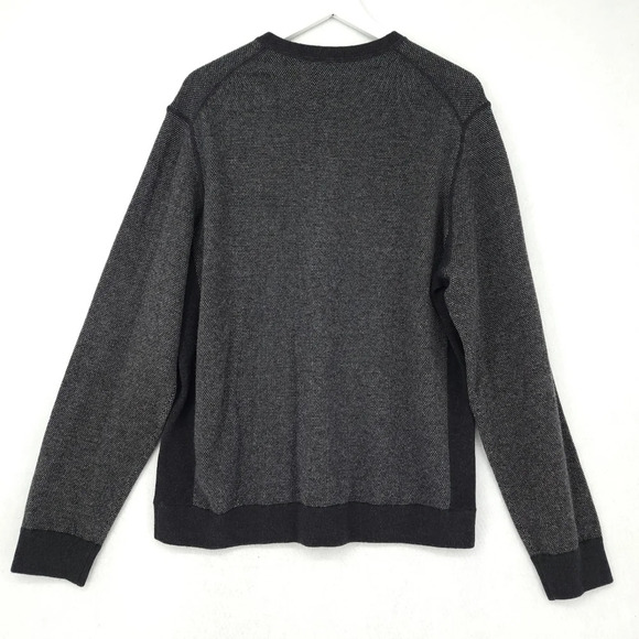 NEW Vince Cashmere Wool Blend Bird's Eye Henley Sweater - Picture 4 of 10